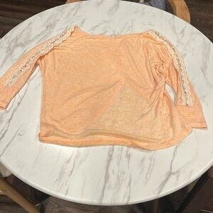 Delia*s Lace Sleeve Sweater